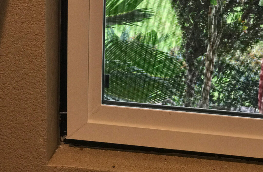 Window Frame & Screen Detail Upgrade before